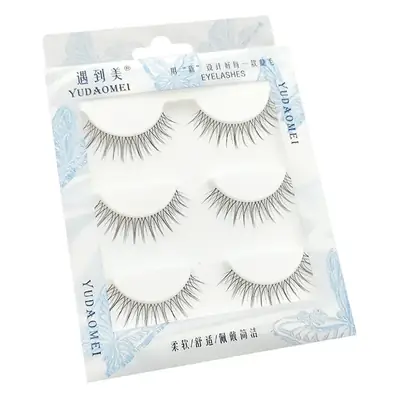 58# False Eyelashes Lazy U Transparent Stem One Piece