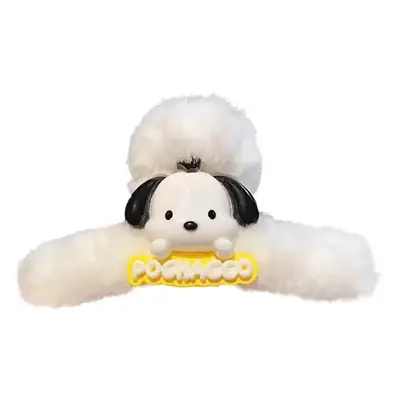 Cute Sanrio Plush Hairpin with Shark Clip for Girls