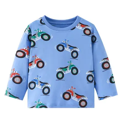 Forestkingdom Boys T-Shirt Blue Motorcycles 2024