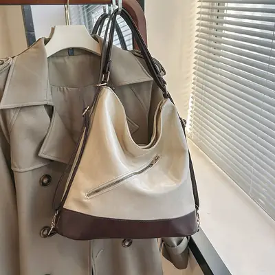 Retro Textured Shoulder Bag for Women 2024