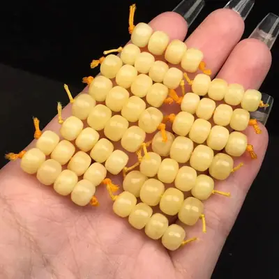 Natural Beeswax Loose Beads for Women & Girls