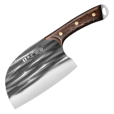 Stainless steel kitchen knife household forged round knife kitchen special knife sharp bone cutter chef meat slice knife