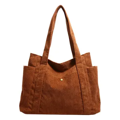 Korean Style Corduroy Tote Bag for Women 2024