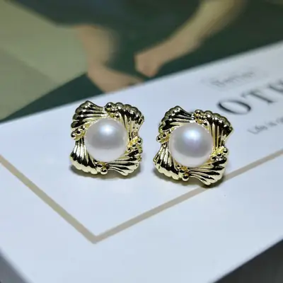 2024 Pearl Earrings European American Style