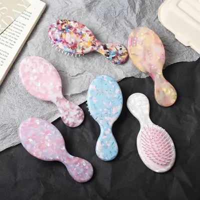 New Acetate Hair Comb Cute Handle Massage Balloon Combs