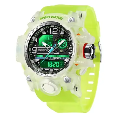 Sanda Dual Display Waterproof Sports Watch for Men Women