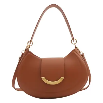 Black Western Crossbody Shoulder Bag with Gold Clasp
