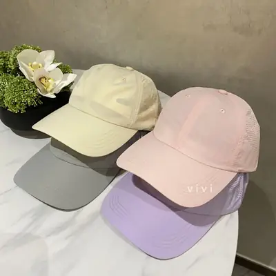 Pink Mesh Baseball Cap Women Summer Sun Hat