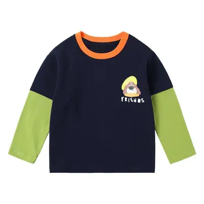 MQDmini Boys T-shirt Green Long Sleeve Spring Wear