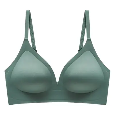 Wire-Free V-Neck Bra for Young Ladies, Mesh, Breathable, Soft Support