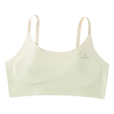 Girls' Intimates Development Period Primary School Students First and Second Stage Kidsren's Seamless Girl's Vest Sports Shock-Proof Bra Thin
