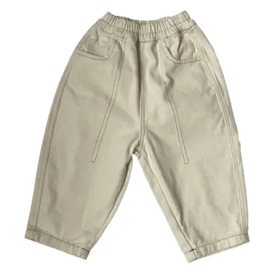 Gl-Kids Cotton Cargo Pants Unisex Loose Autumn