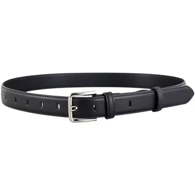 Women Cowhide Belt Black Buckle Adjustable