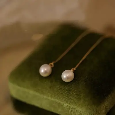 Natural Pearl Earrings for Women Elegant Lightweight Luxury