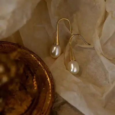 Pearl Drop Earrings 2024 New Luxury French Design