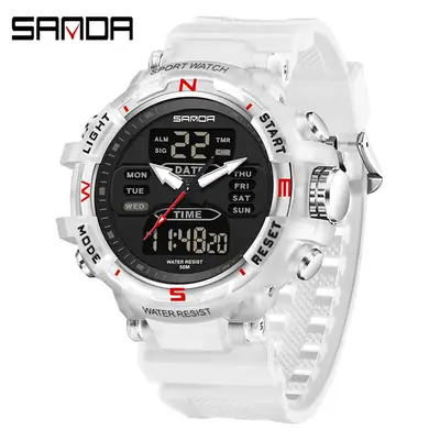 Sanda Black Waterproof Couple Watches 14.598