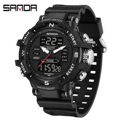 Sanda Waterproof Digital Couple Watch for Boys Girls