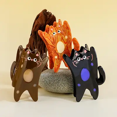 Cute Cartoon Cat Hair Clip for Girls