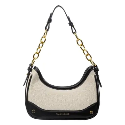 Korean Style Chain Shoulder Messenger Bag Black Beige