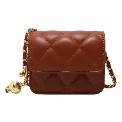 Women Quilted Chain Crossbody Bag Black 2026