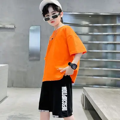 JX Boys Cotton Shorts Suit Summer Wear