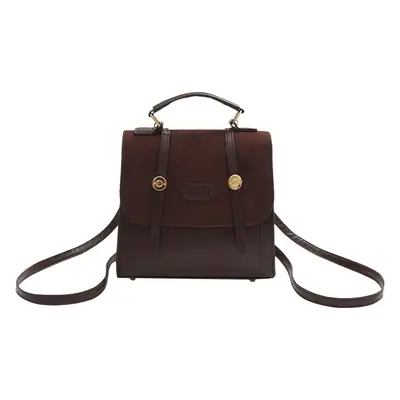 Women Retro Frosted Patchwork Shoulder Bag 2024