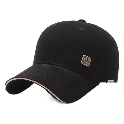 Men's Grey Peaked Baseball Cap with Large Brim
