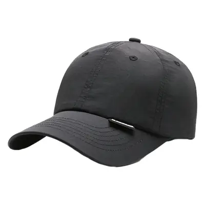 Men's Light Gray Adjustable Cap Summer Outdoor Use