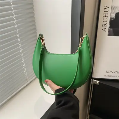 Brown French Style Shoulder Bag for Women