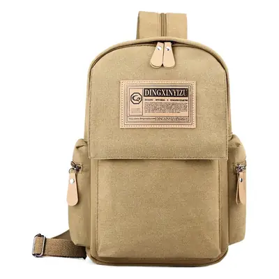 Men's Canvas Crossbody Backpack 15L Grey