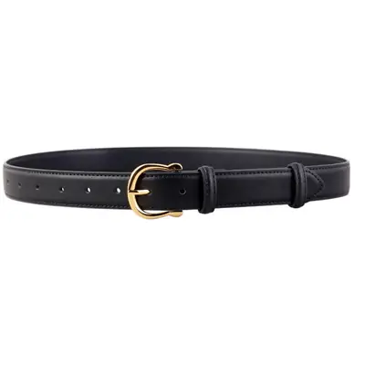 Women's Genuine Leather Belt with Gold Buckle 3 Colors