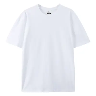 Men's 220g Cotton Short Sleeve T-Shirt Cream