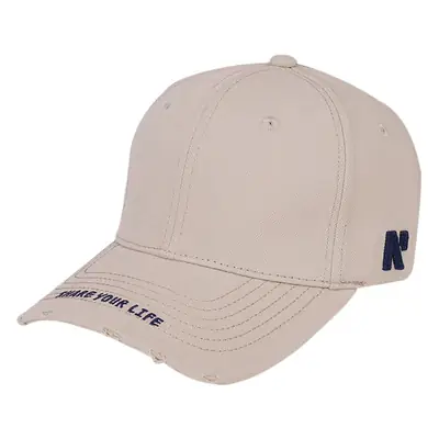 Women Beige Embroidered Baseball Cap Spring Korean Style