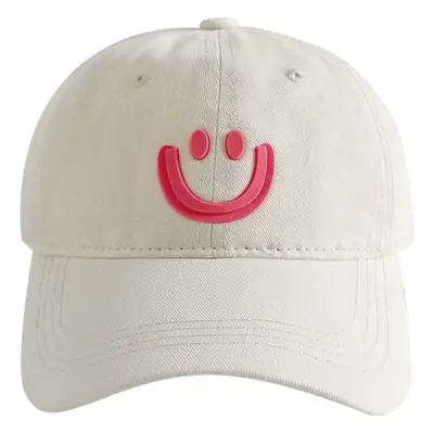 Pink Smiley Face Baseball Cap for Women
