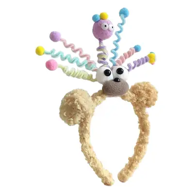 Cute Twisted Hair Ball Headband for Girls Boys Birthday Party Dress Up