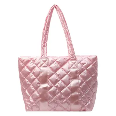 White Quilted Rhombus Shoulder Bag for Women