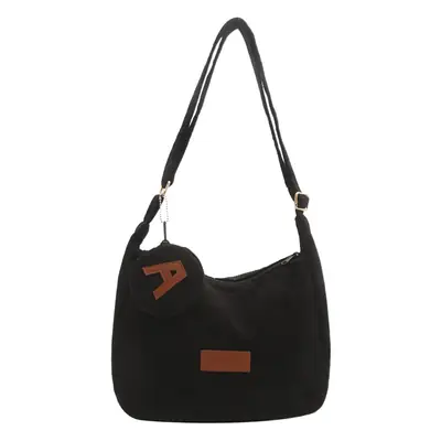 Black Korean Style Shoulder Messenger Bag 2024