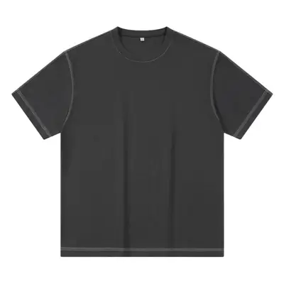 Dengjue Men's Color-Block Twill T-Shirt Short Sleeve 2026