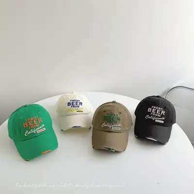 Fresh Beer From California Black Cap Set of 6