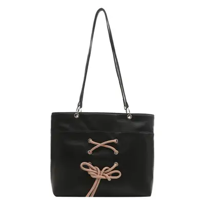 Women's Beige Pink Butterfly Embroidered Tote Bag