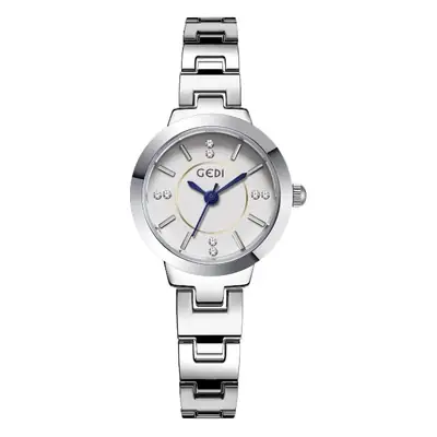 Women's Elegant Quartz Watch with Diamond-Embedded Bracelet