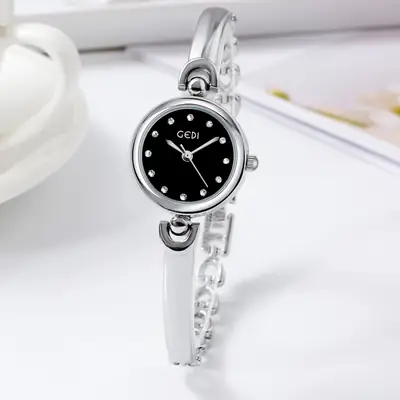 Godi Ins Style Quartz Bracelet Watch Silver White Dial