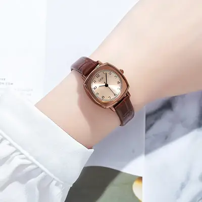 Gedi Chic Square Dial Korean Style Quartz Watch