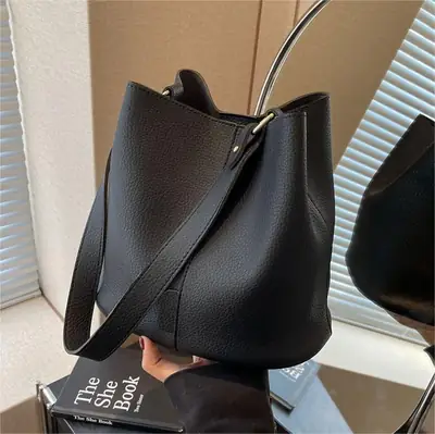 Women Retro Color Bucket Bag 2024 New