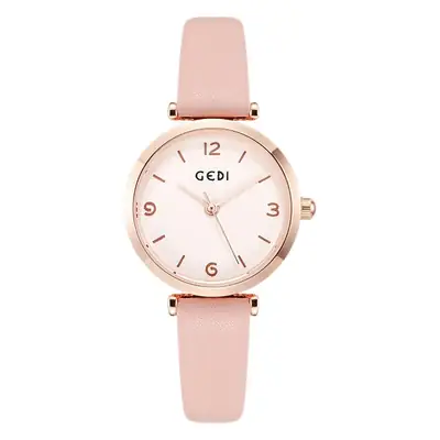 Gedi Women's White Leather Watch with Dial