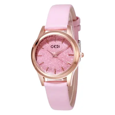 Blue Glitter Women's Quartz Watch with Rose Gold Hands