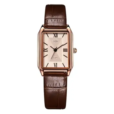 Vintage Brown Bamboo Belt Watch for Women