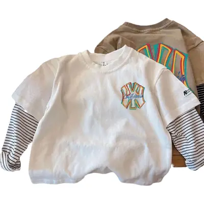 2026 Boys T-Shirt Long Sleeve Cotton California Print