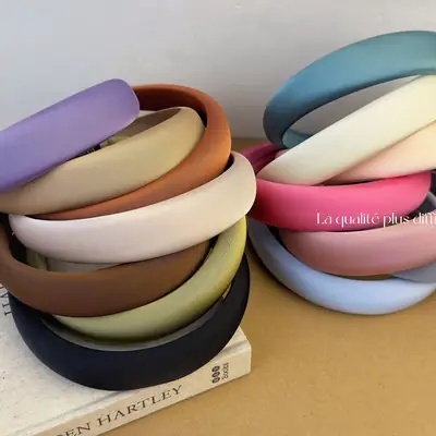 Pure Color Elegant Sponge Headband for Hair Accessories