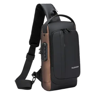 Men's Anti-Theft Crossbody Bag Large Capacity Black
